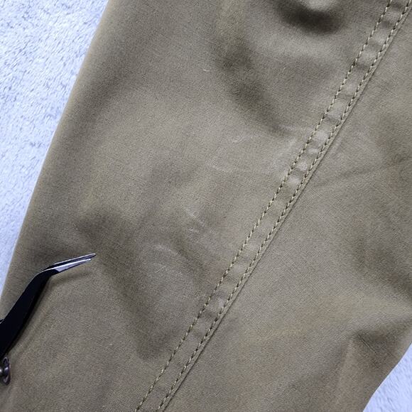 Old Navy Womens M Jurassic Green Water-Resistant Hooded Tie-Waist Trench Anorak - Picture 4 of 13